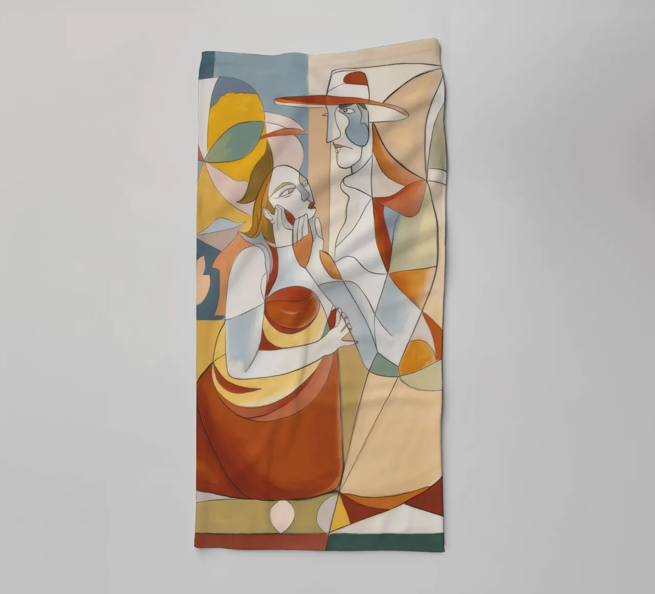 Golden Familial Embrace towel by Crimson Whisper