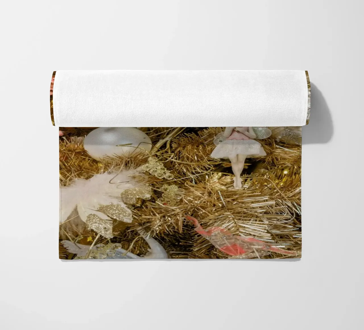 Christmas 2 beach towel by Curious Collections by Marielle Leenders