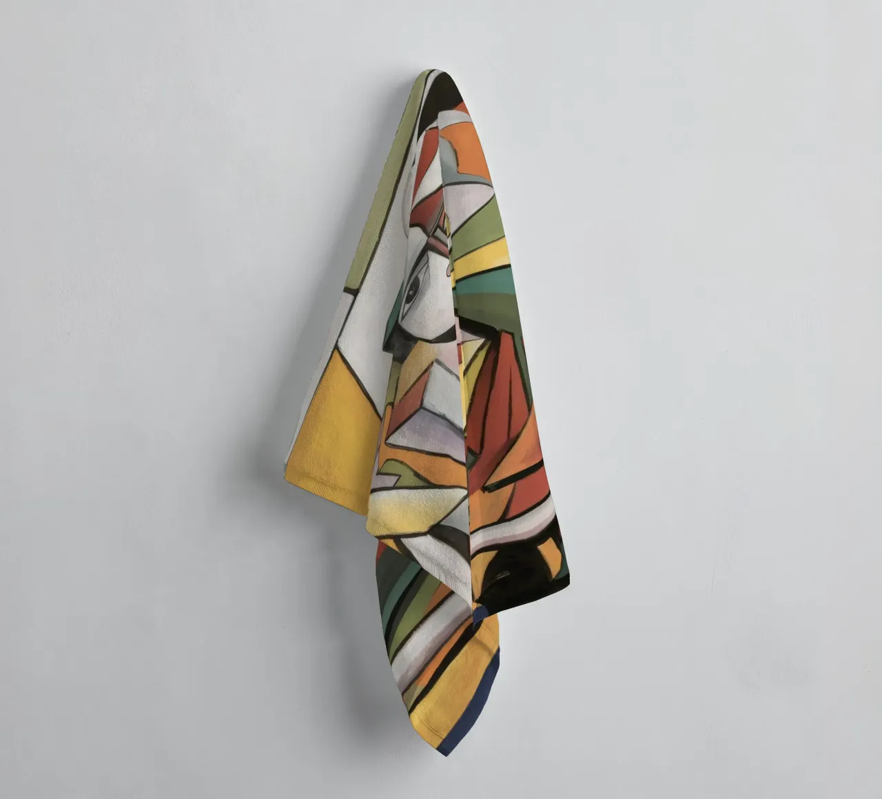 Gefragmenteerd innerlijk prisma badhanddoek van Crimson Whisper