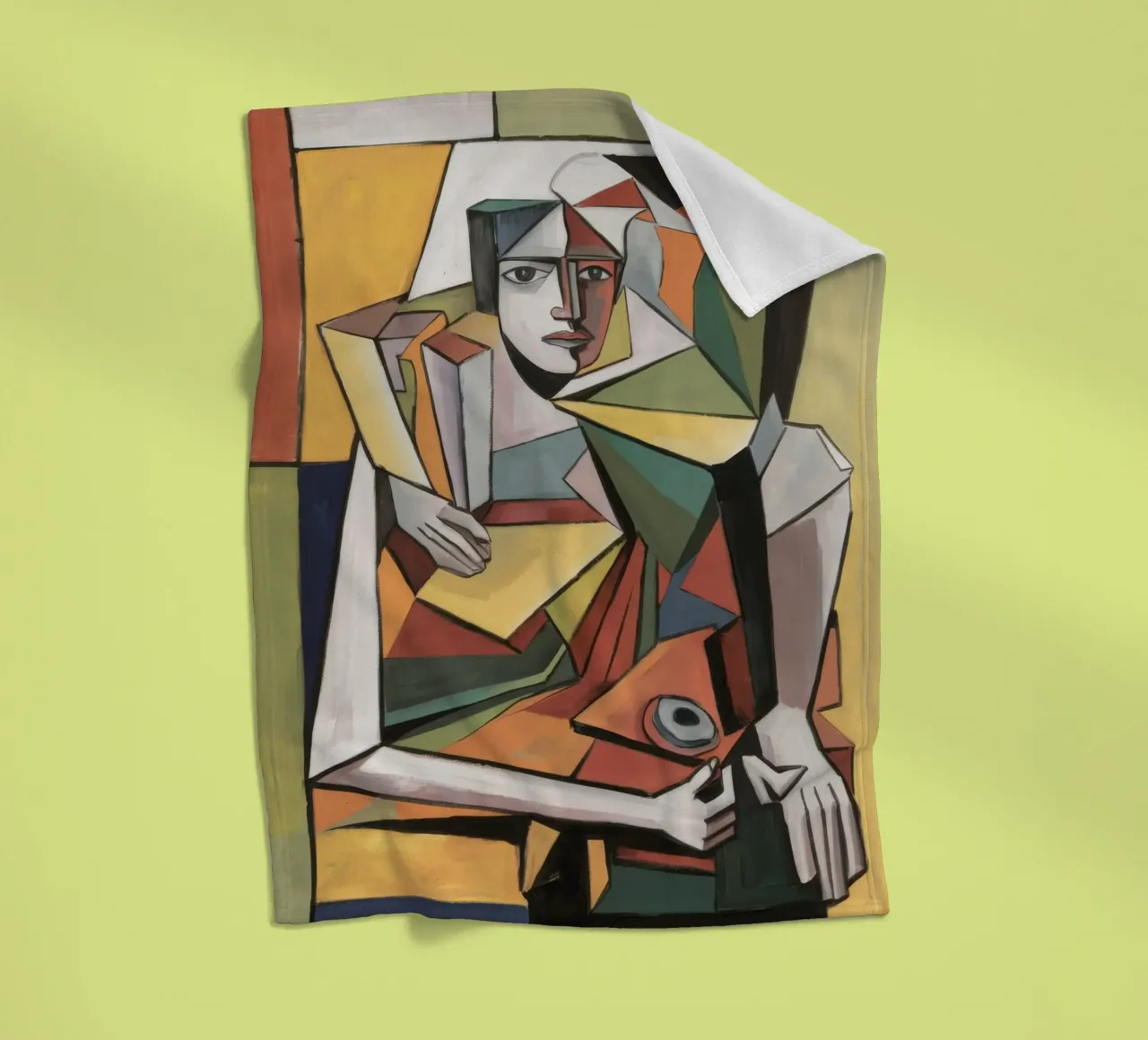 Gefragmenteerd innerlijk prisma fleecedeken van Crimson Whisper