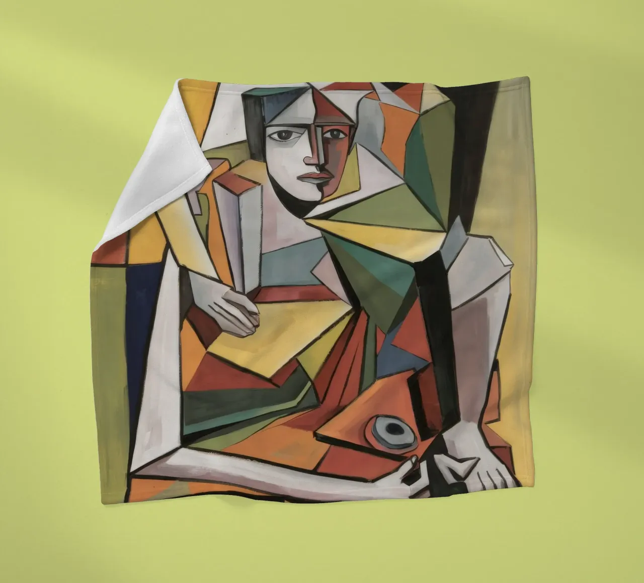 Gefragmenteerd innerlijk prisma fleecedeken van Crimson Whisper