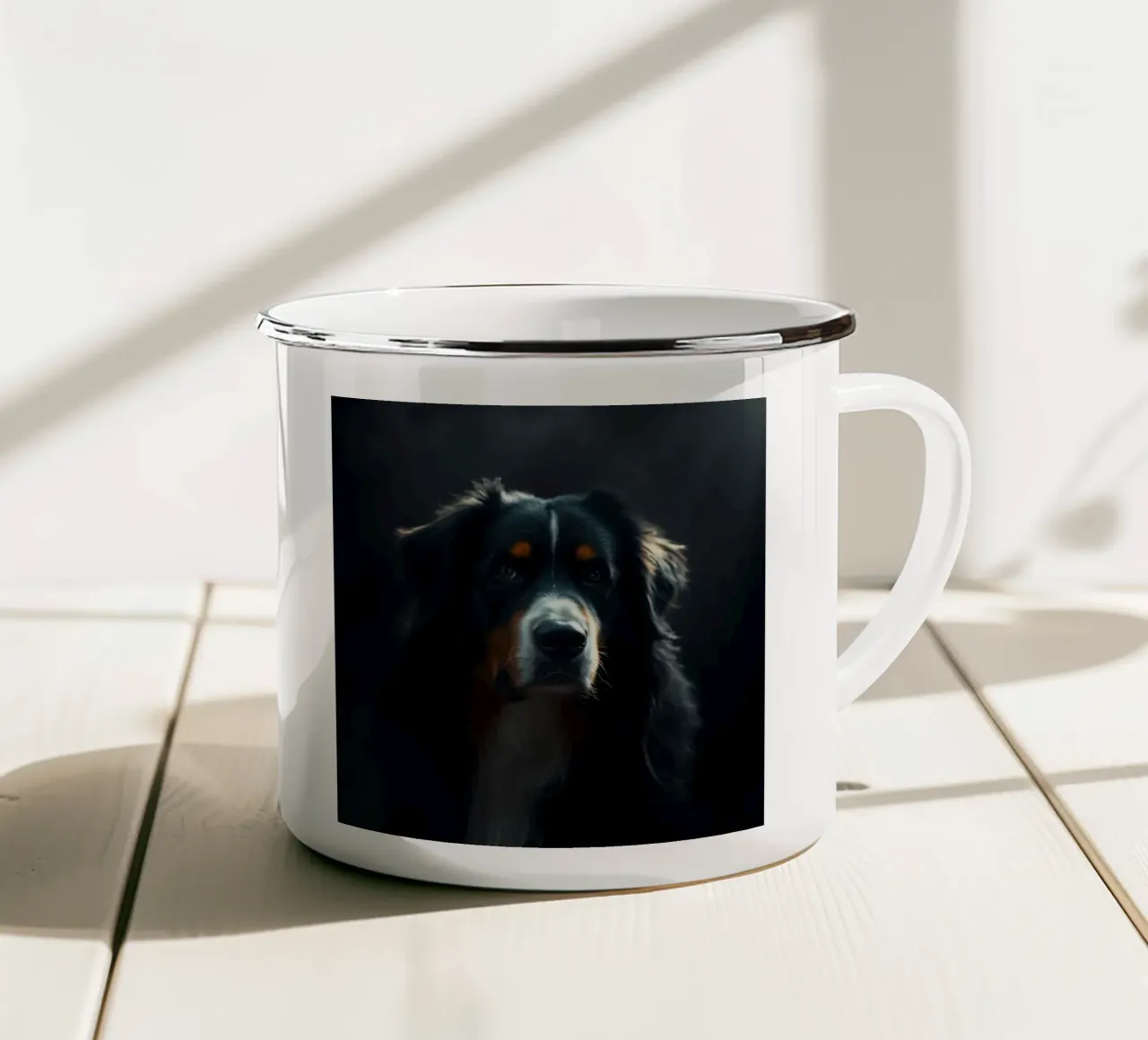 Bellissimo cane da montagna bernese #118 tazza in smalto da Yumis.Beargang.and.Me