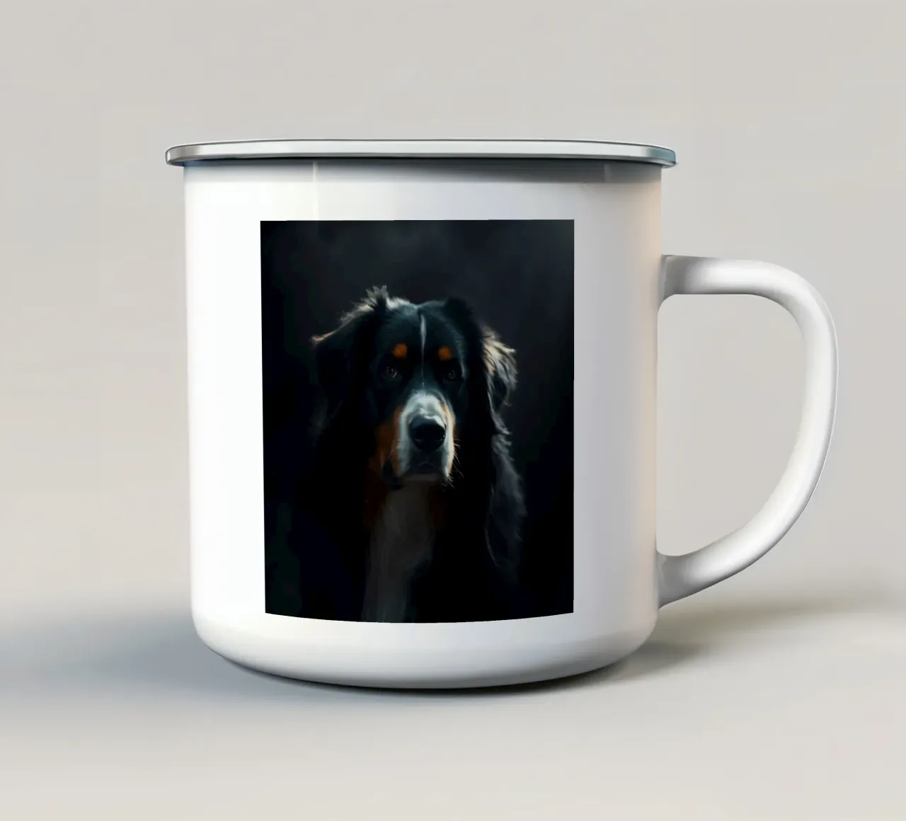 Bellissimo cane da montagna bernese #118 tazza in smalto da Yumis.Beargang.and.Me