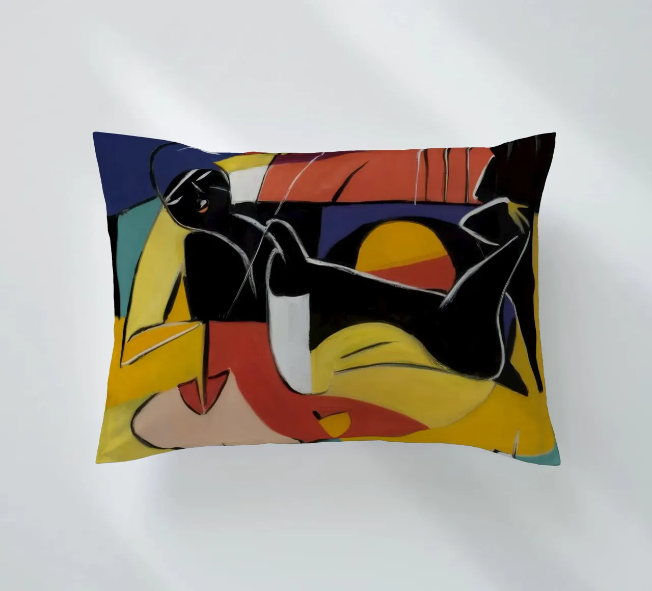 Nocturnal Jazz Energy decorative cushion by Crimson Whisper
