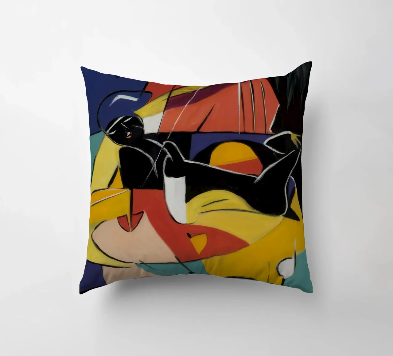 Nocturnal Jazz Energy decorative cushion by Crimson Whisper