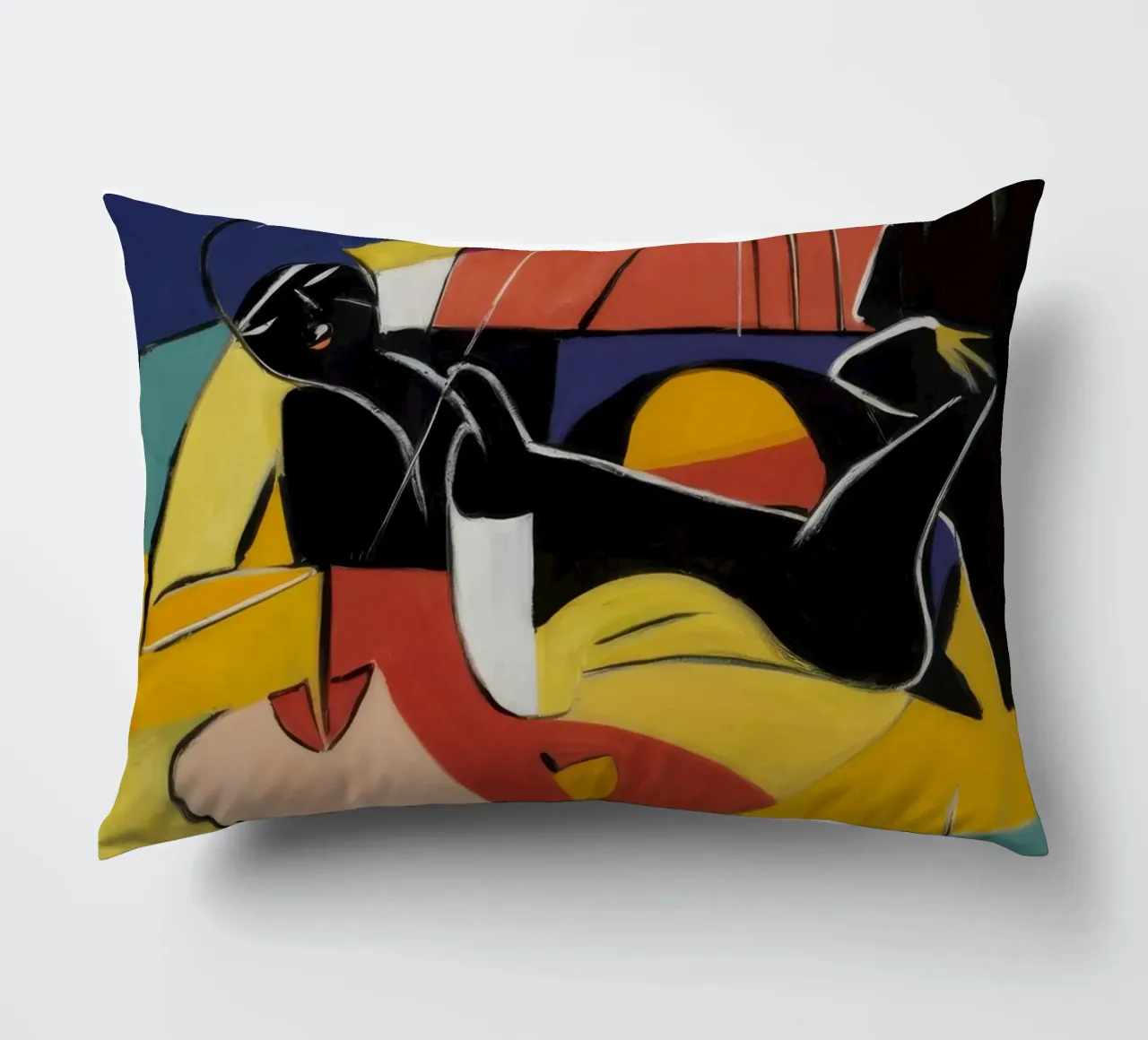 Nocturnal Jazz Energy decorative cushion by Crimson Whisper