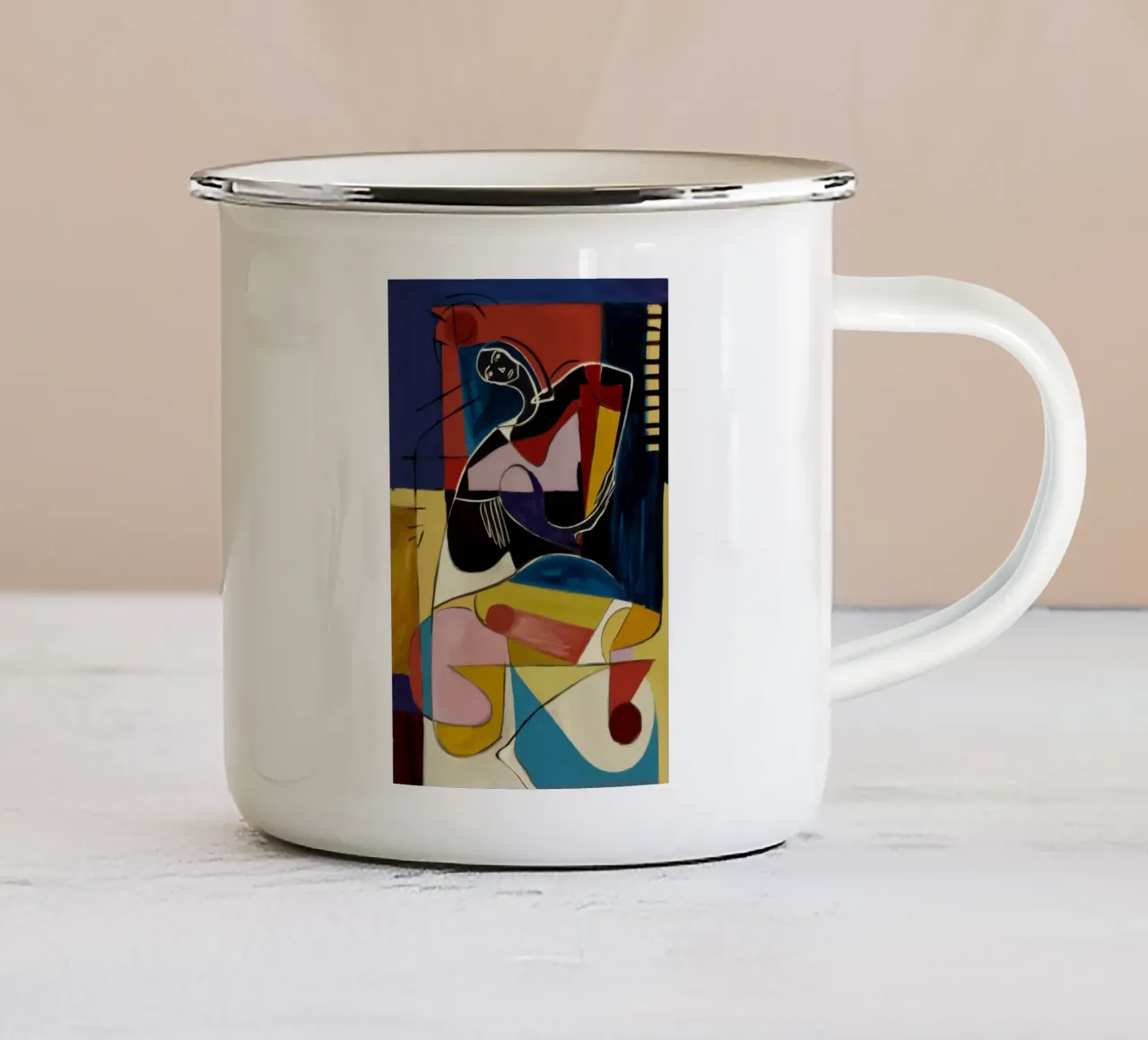 Soliloquio femminile cromatico tazza in smalto da Crimson Whisper