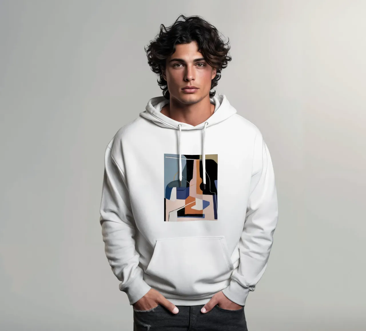 Essence spatiale fragmentée sweat à capuche de Crimson Whisper