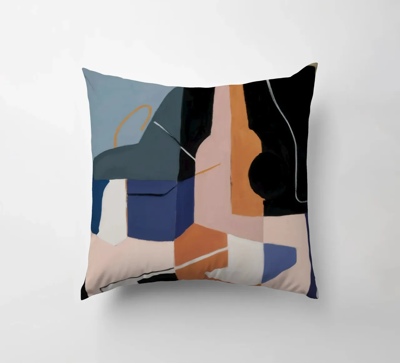 Essence spatiale fragmentée coussin de Crimson Whisper