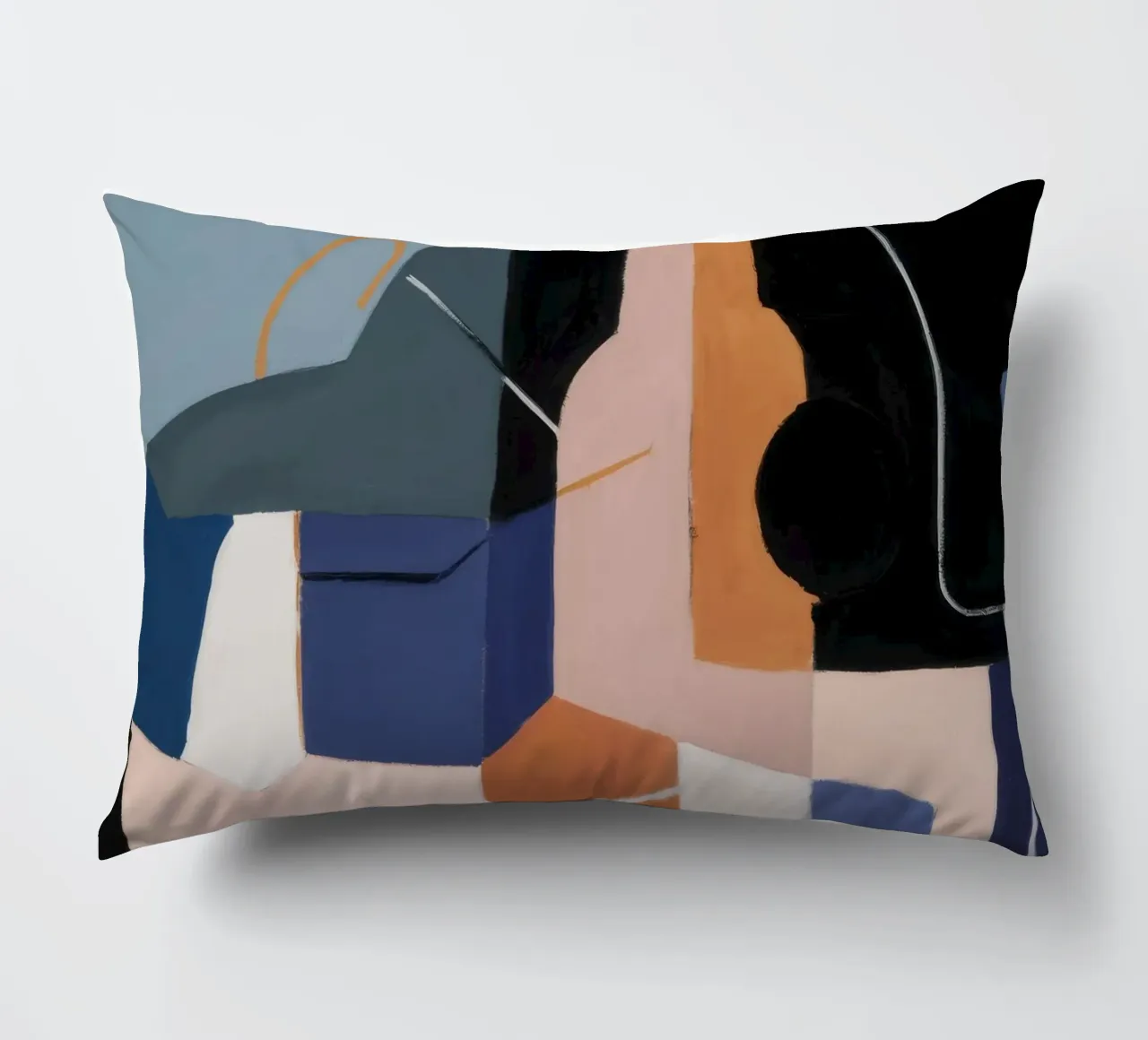 Essence spatiale fragmentée coussin de Crimson Whisper