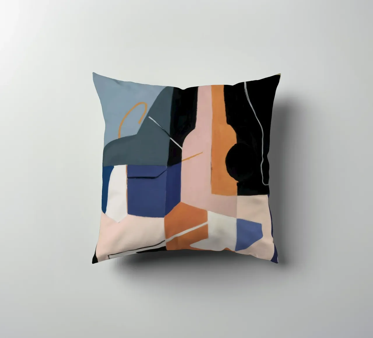 Essence spatiale fragmentée coussin de Crimson Whisper