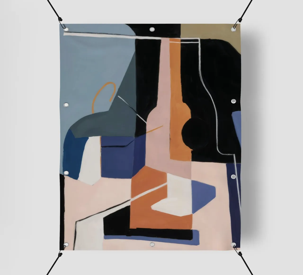 Essence spatiale fragmentée bâche pvc de Crimson Whisper