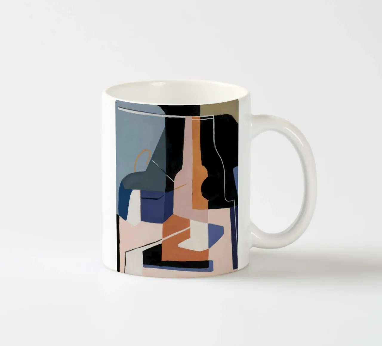 Essence spatiale fragmentée mug en céramique de Crimson Whisper