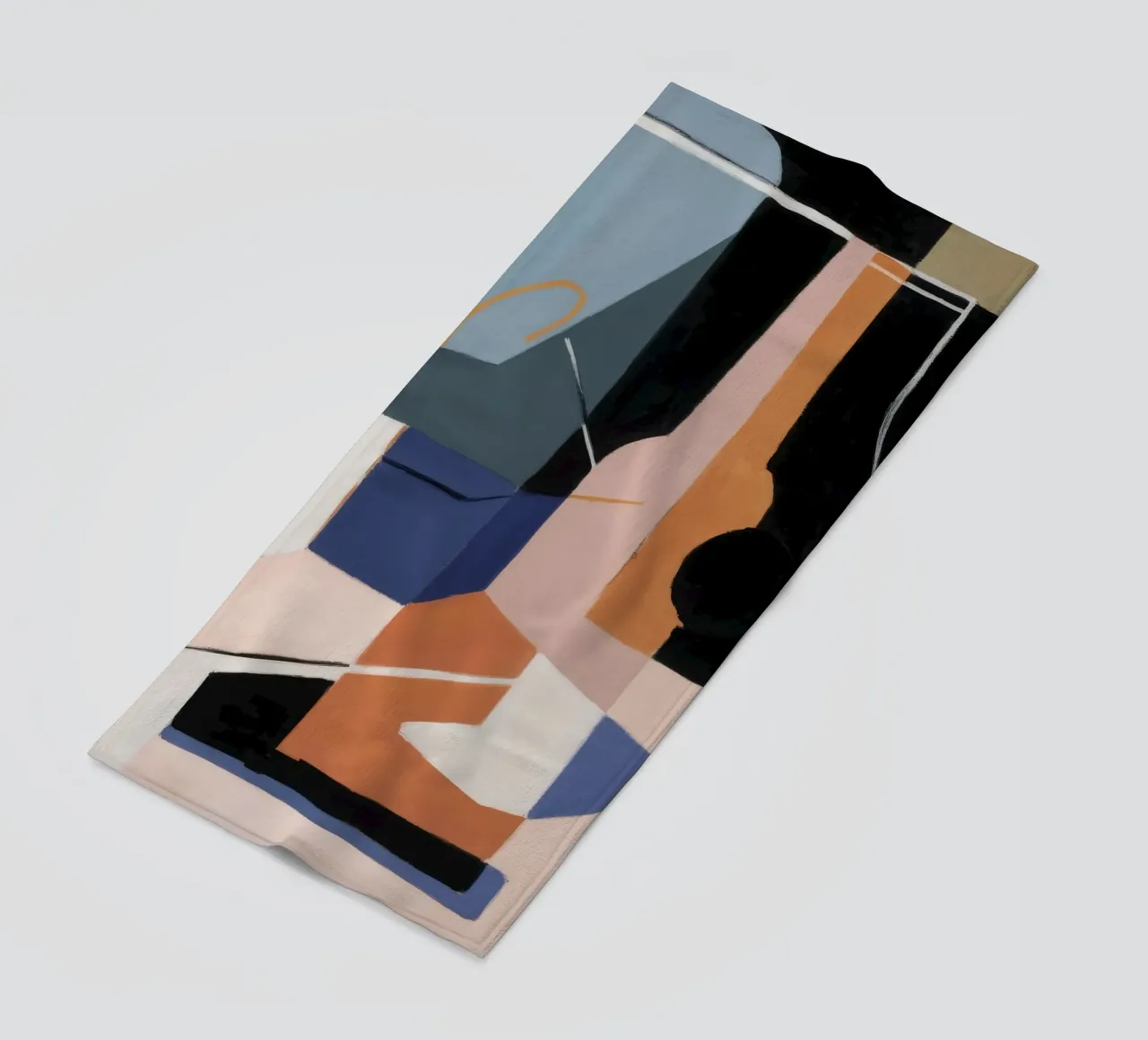 Essence spatiale fragmentée serviette de plage de Crimson Whisper