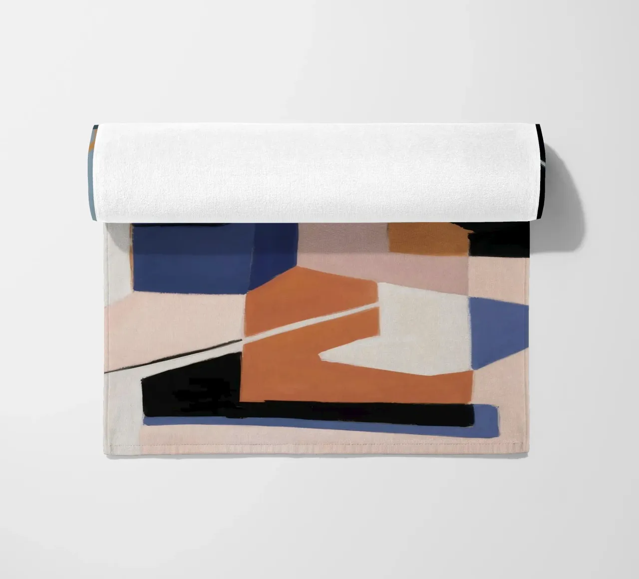 Essence spatiale fragmentée serviette de plage de Crimson Whisper