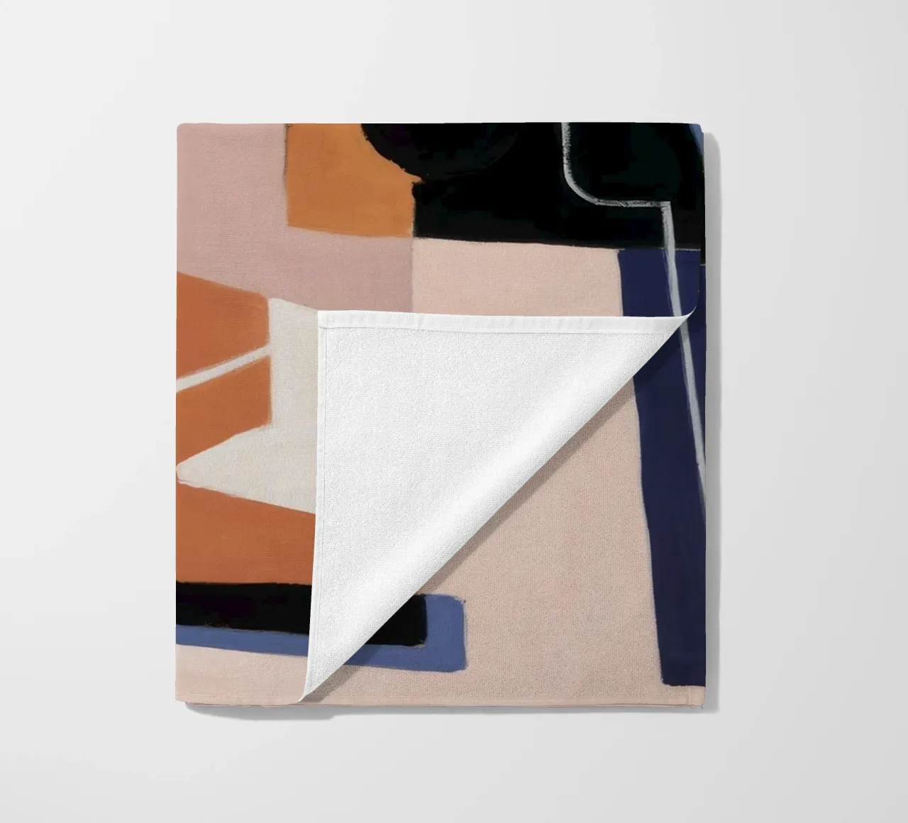 Essence spatiale fragmentée serviette de plage de Crimson Whisper