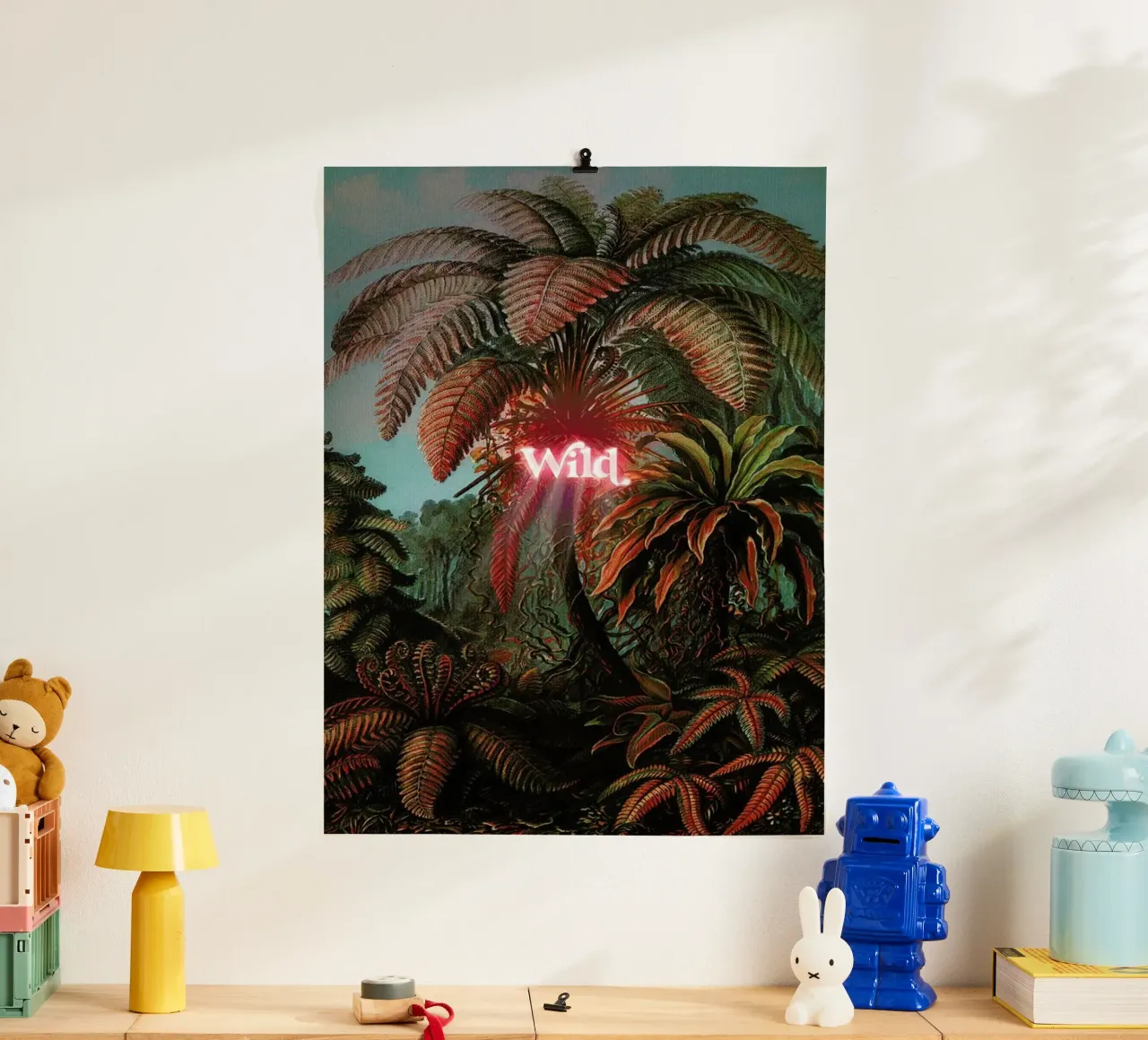 Wild poster con telaio in plastica da Jonas Loose
