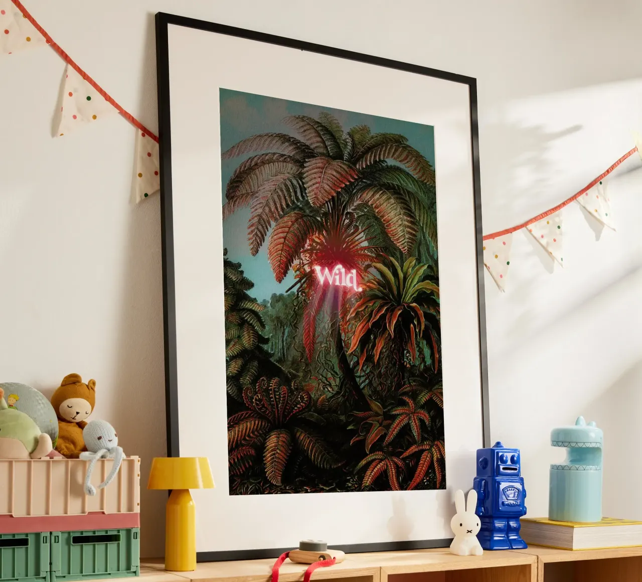 Wild poster con telaio in plastica da Jonas Loose