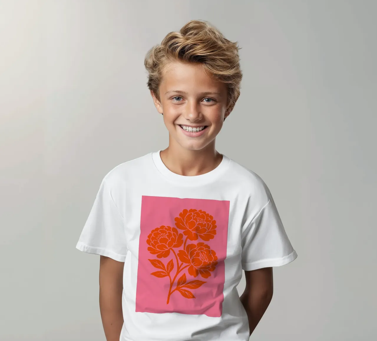 Peony Impression Kinder T-Shirt von treechild