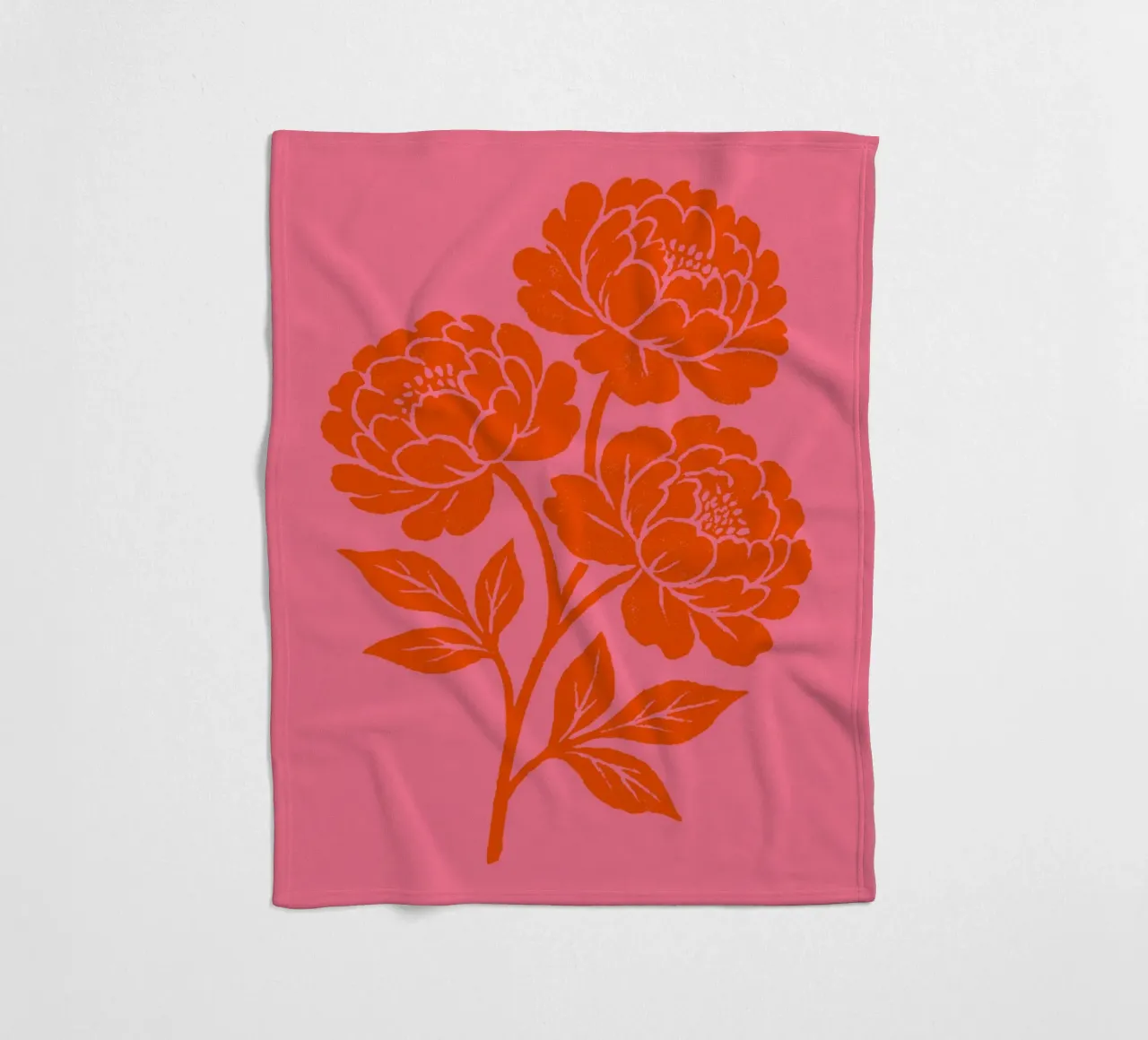Peony Impression coperta in pile da treechild