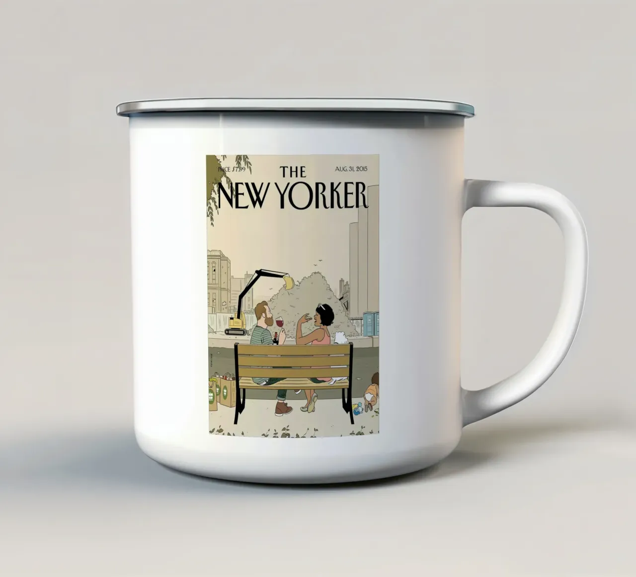 Il New Yorker tazza in smalto da 🎁 ARTVI-SHOP