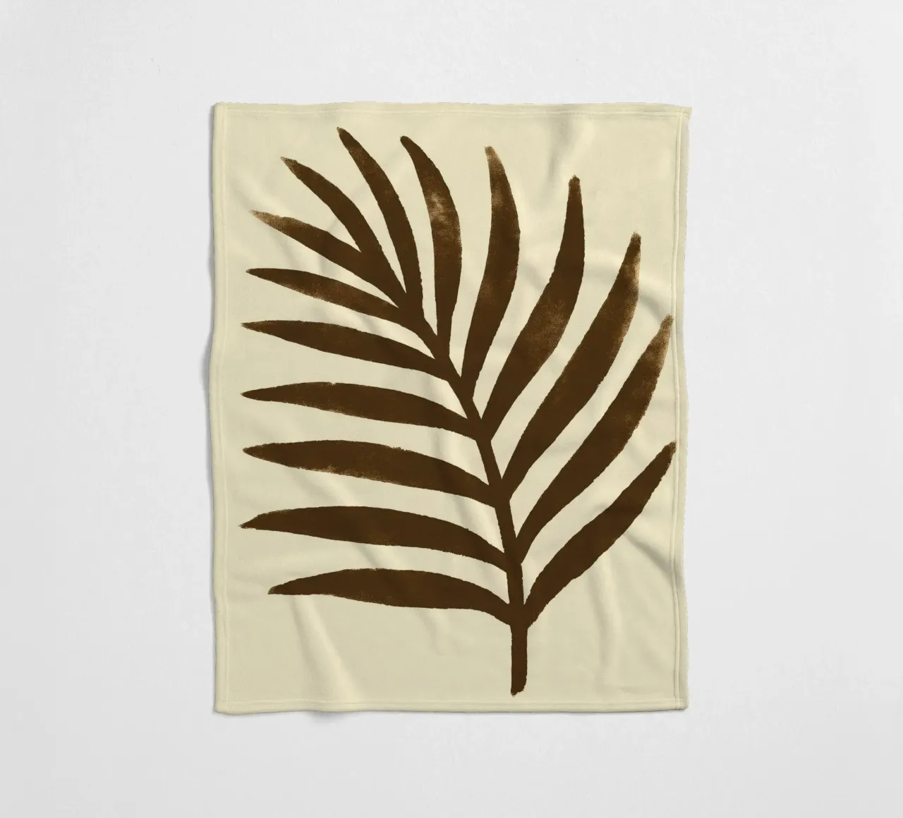 Palm leaf Impression coperta in pile da treechild