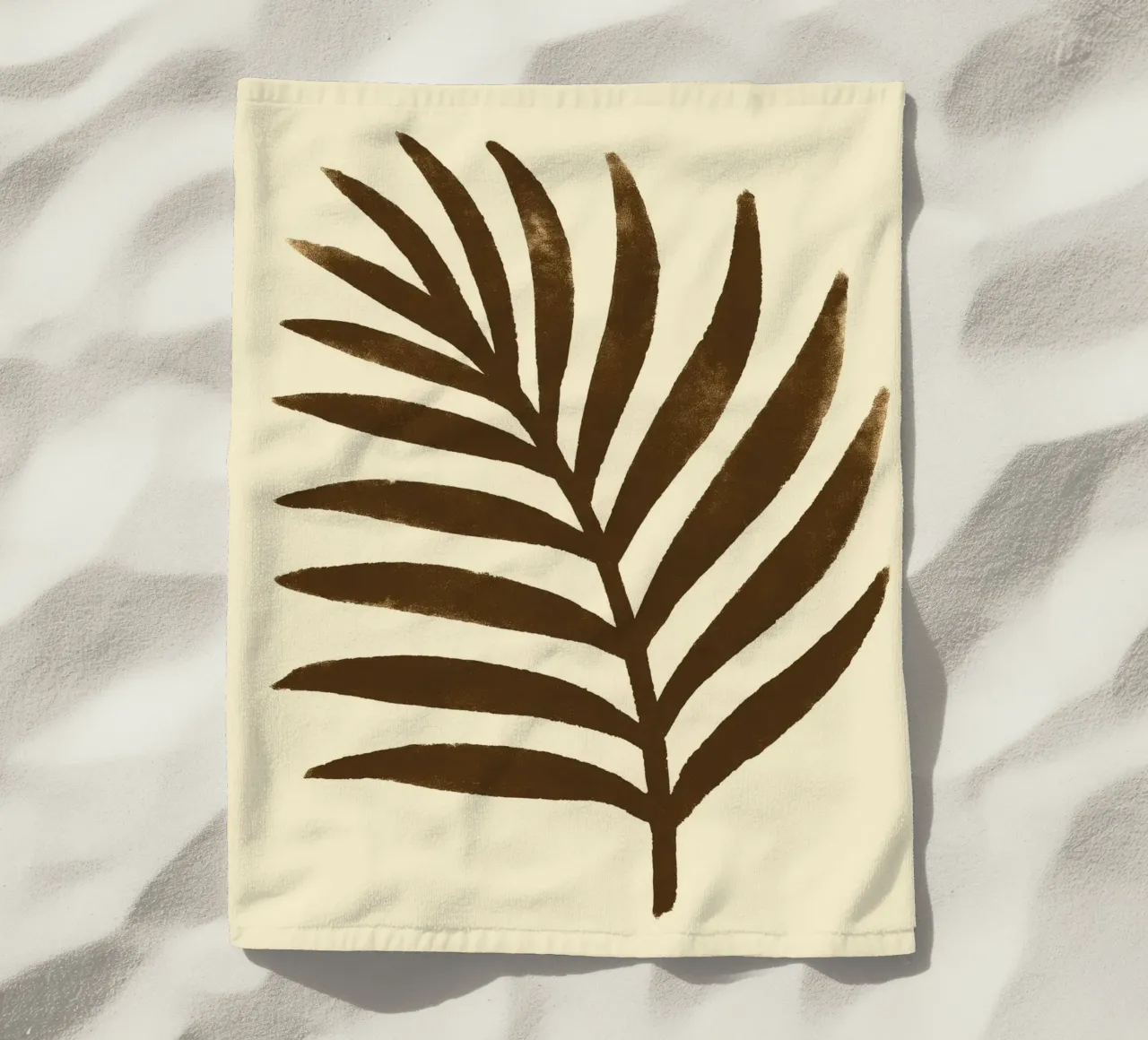 Palm leaf Impression telo mare da treechild