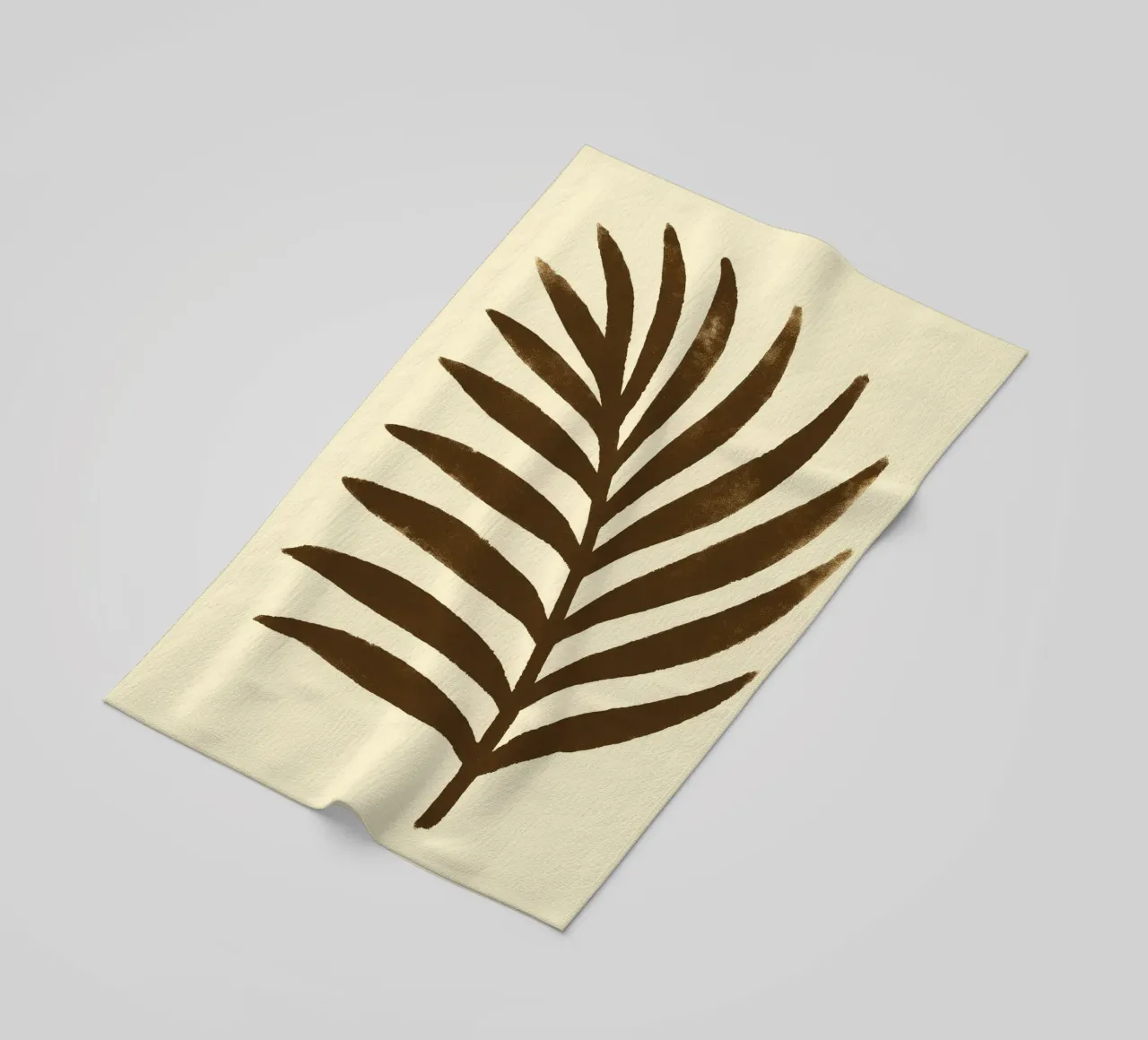 Palm leaf Impression telo mare da treechild