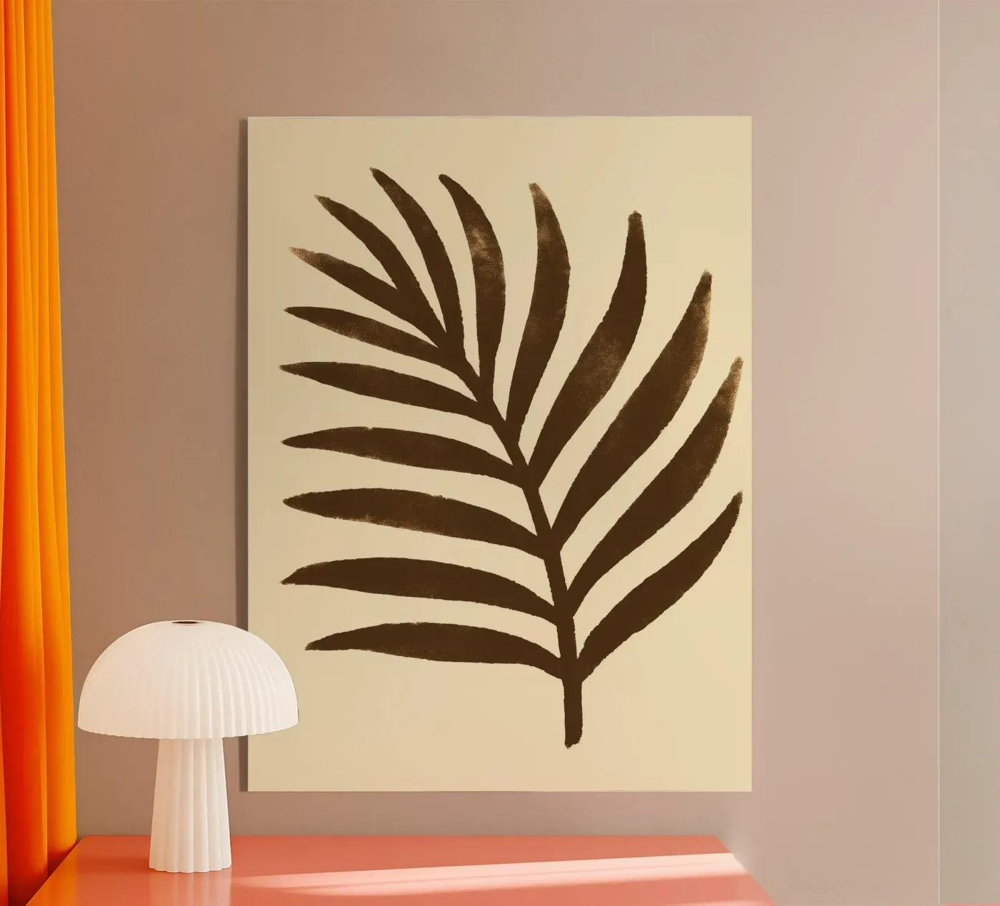 Palm leaf Impression Acryl-Glas von treechild