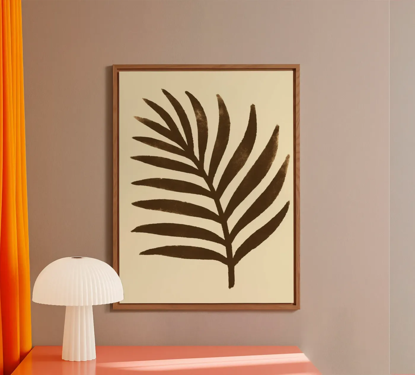 Palm leaf Impression pannello forex da treechild