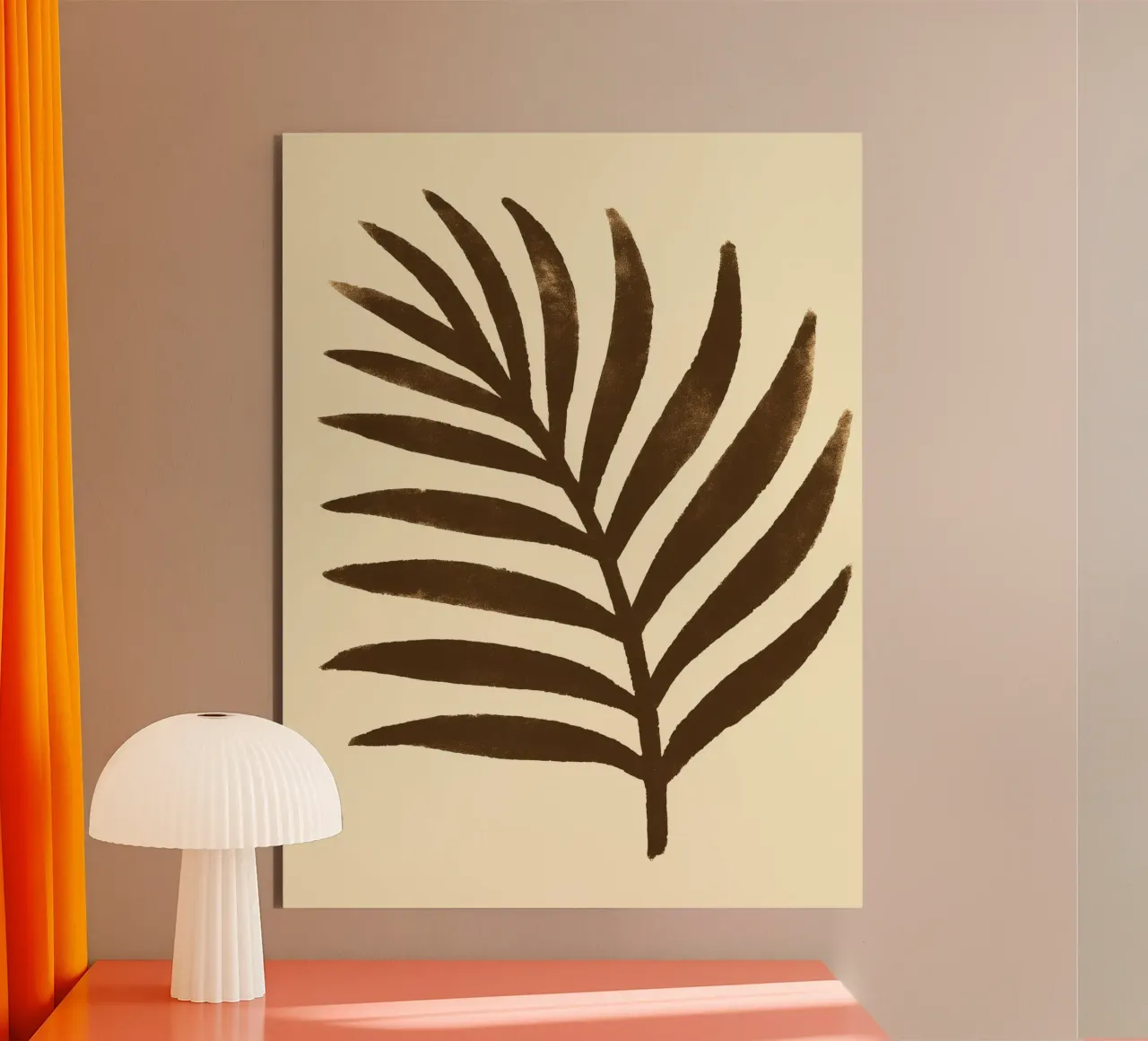 Palm leaf Impression alluminio dibond da treechild
