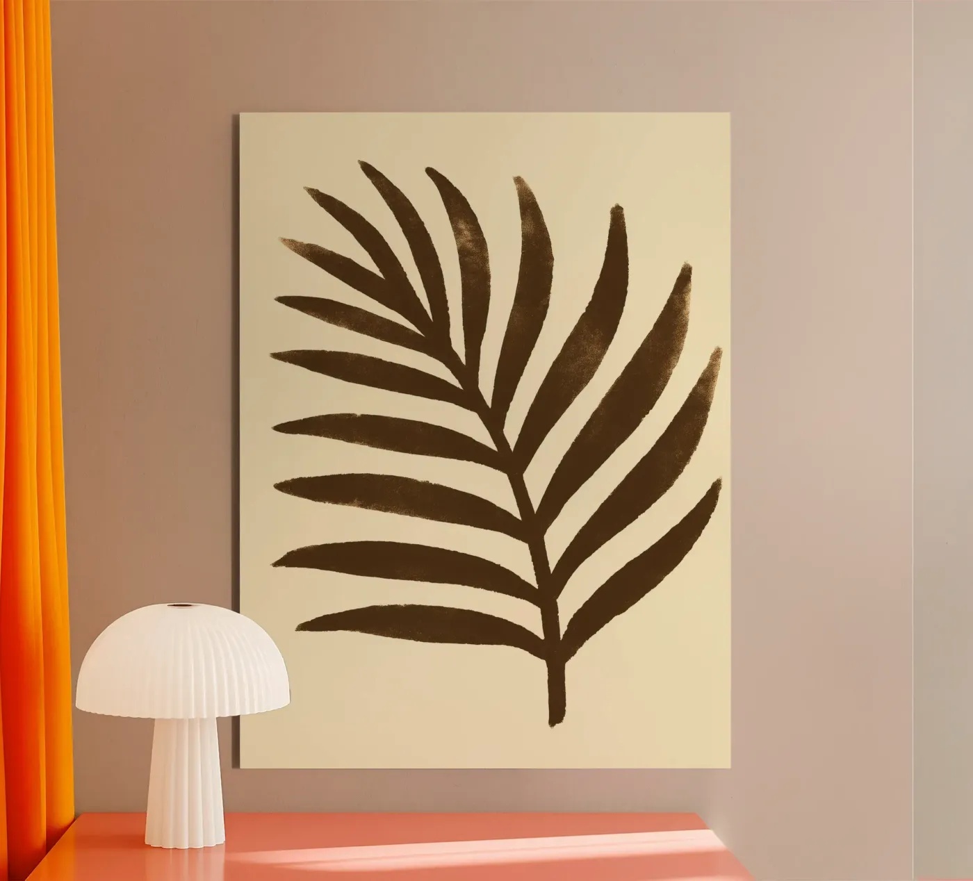 Palm leaf Impression pannello forex da treechild