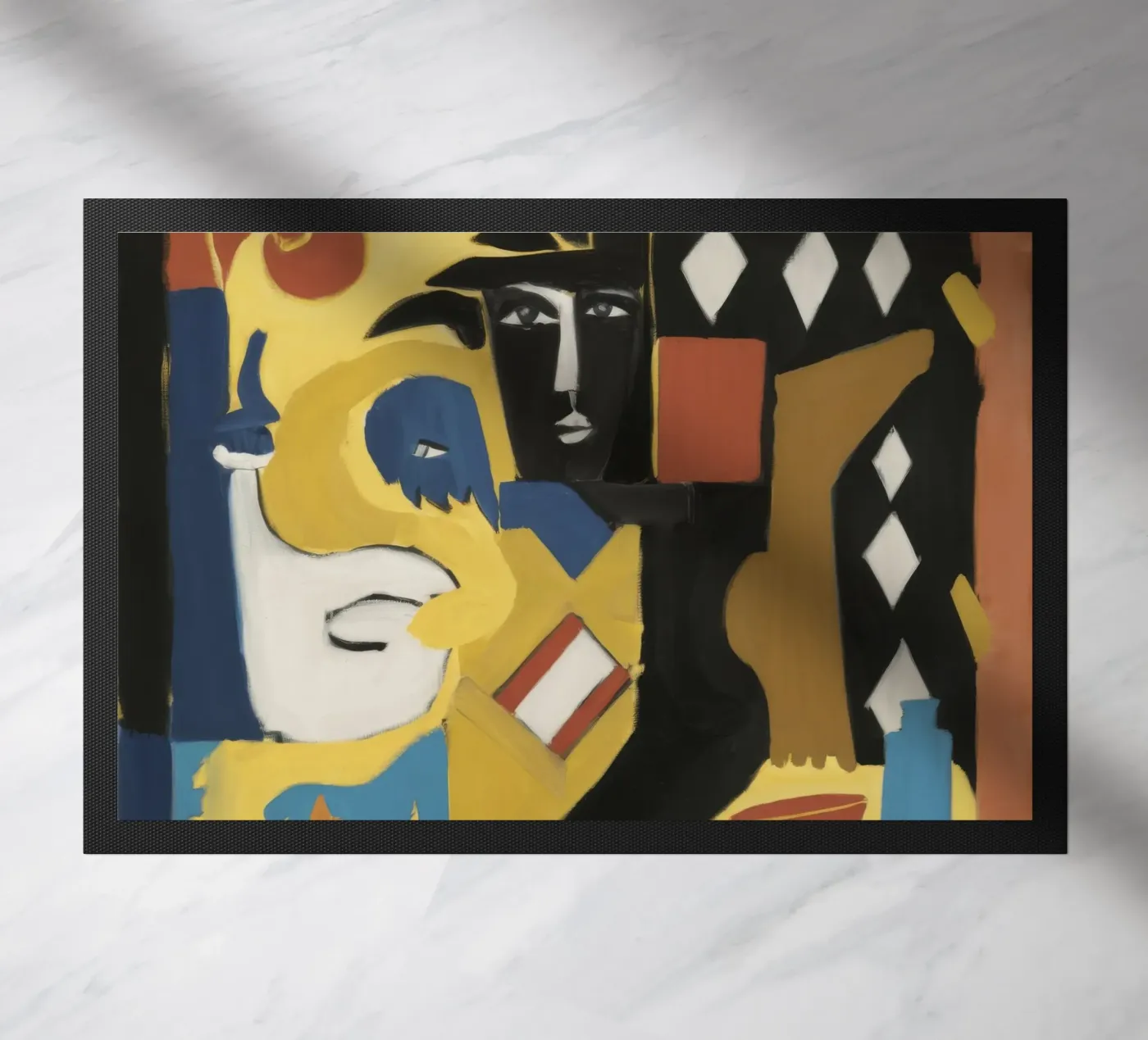 Bold Ethnic Reflection doormat by Crimson Whisper