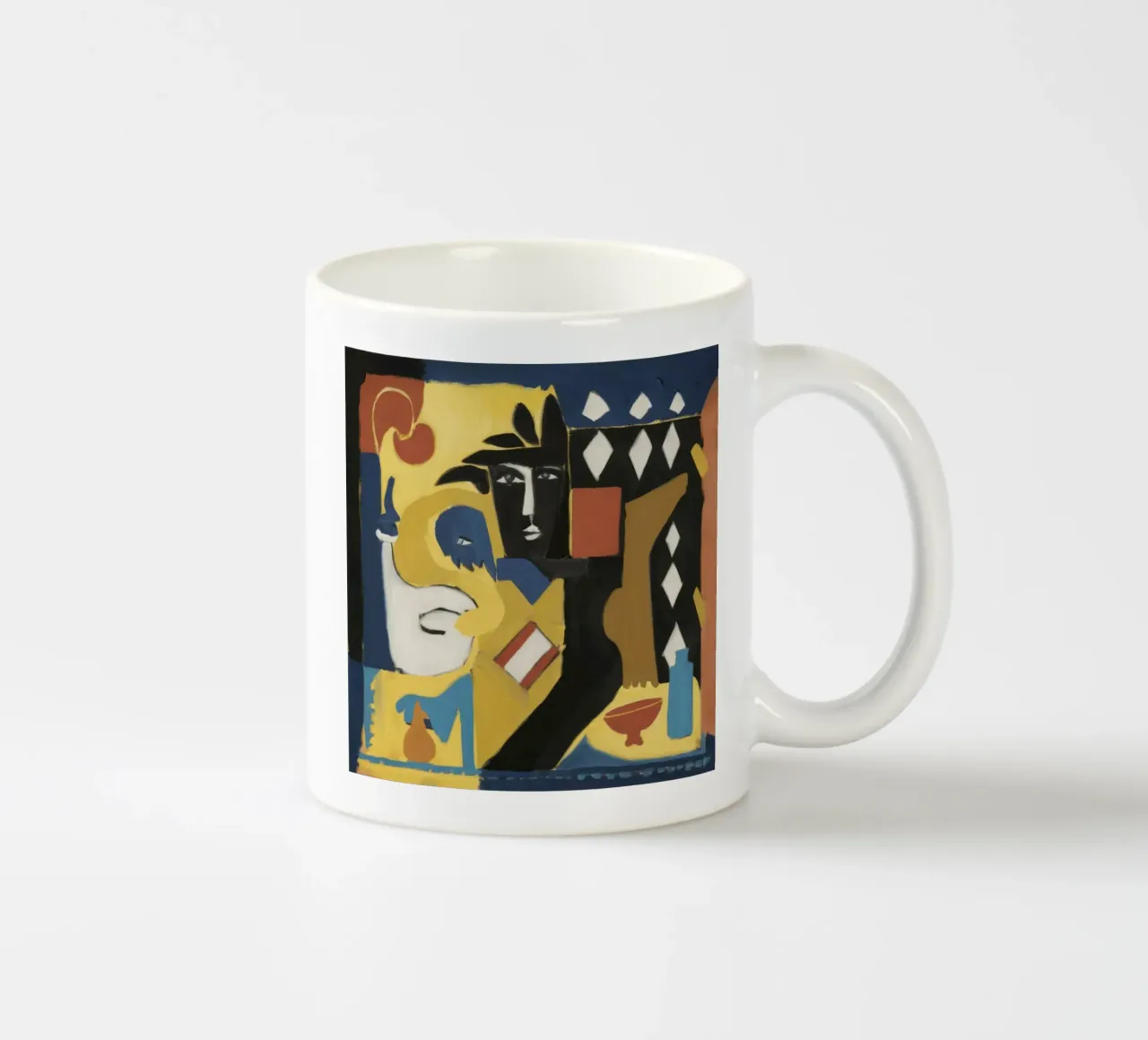 Riflessi etnici in grassetto tazza in ceramica da Crimson Whisper