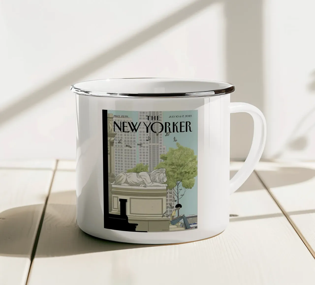 Il New Yorker tazza in smalto da 🎁 ARTVI-SHOP