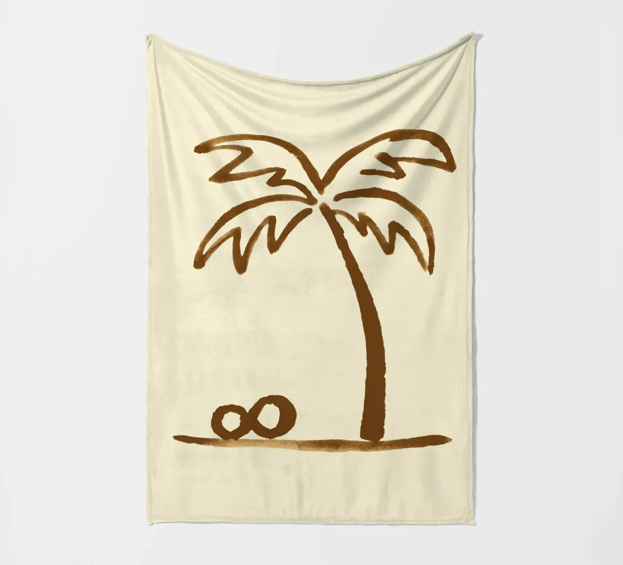 Palm Impression coperta in pile da treechild