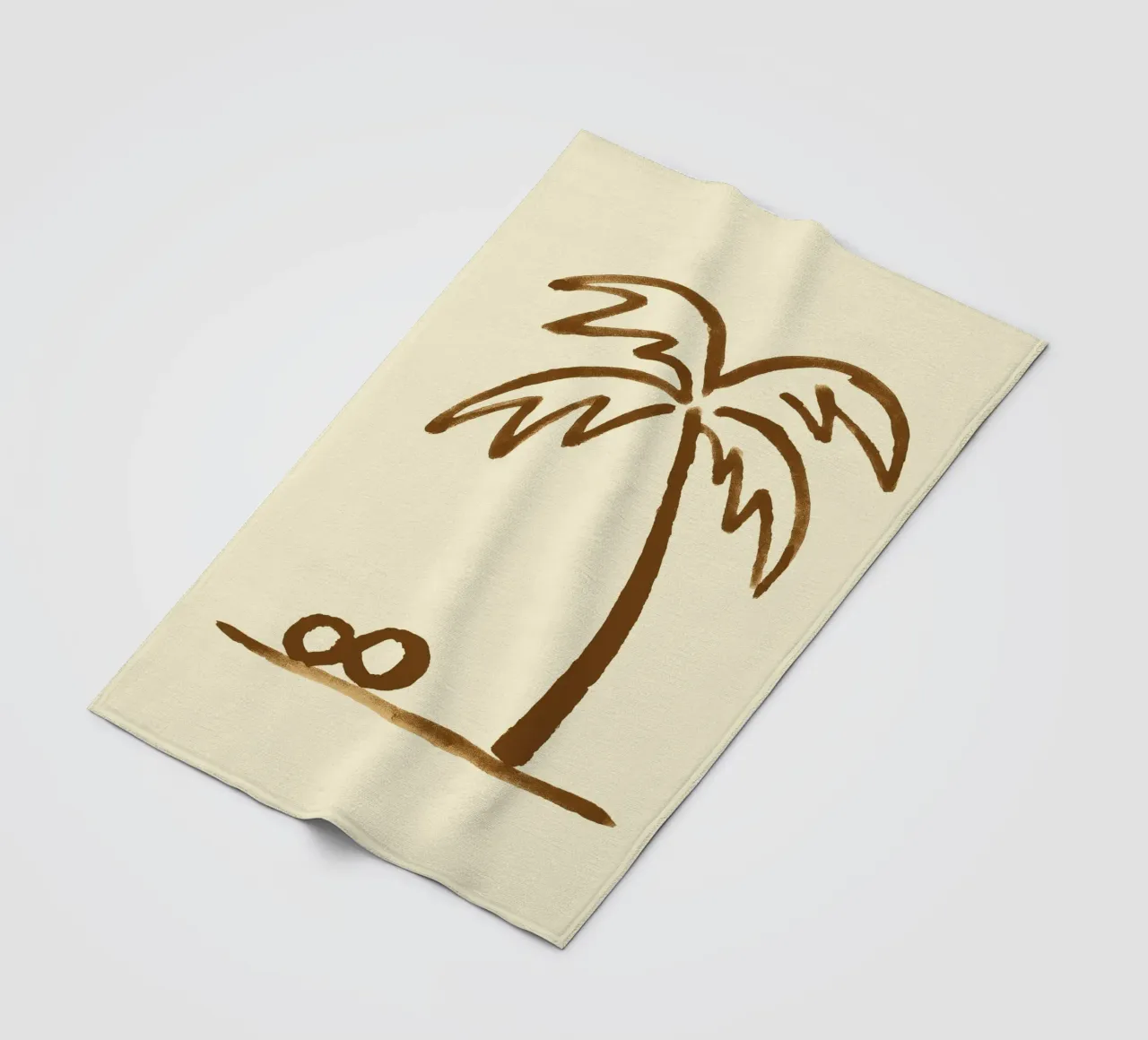 Palm Impression coperta in pile da treechild