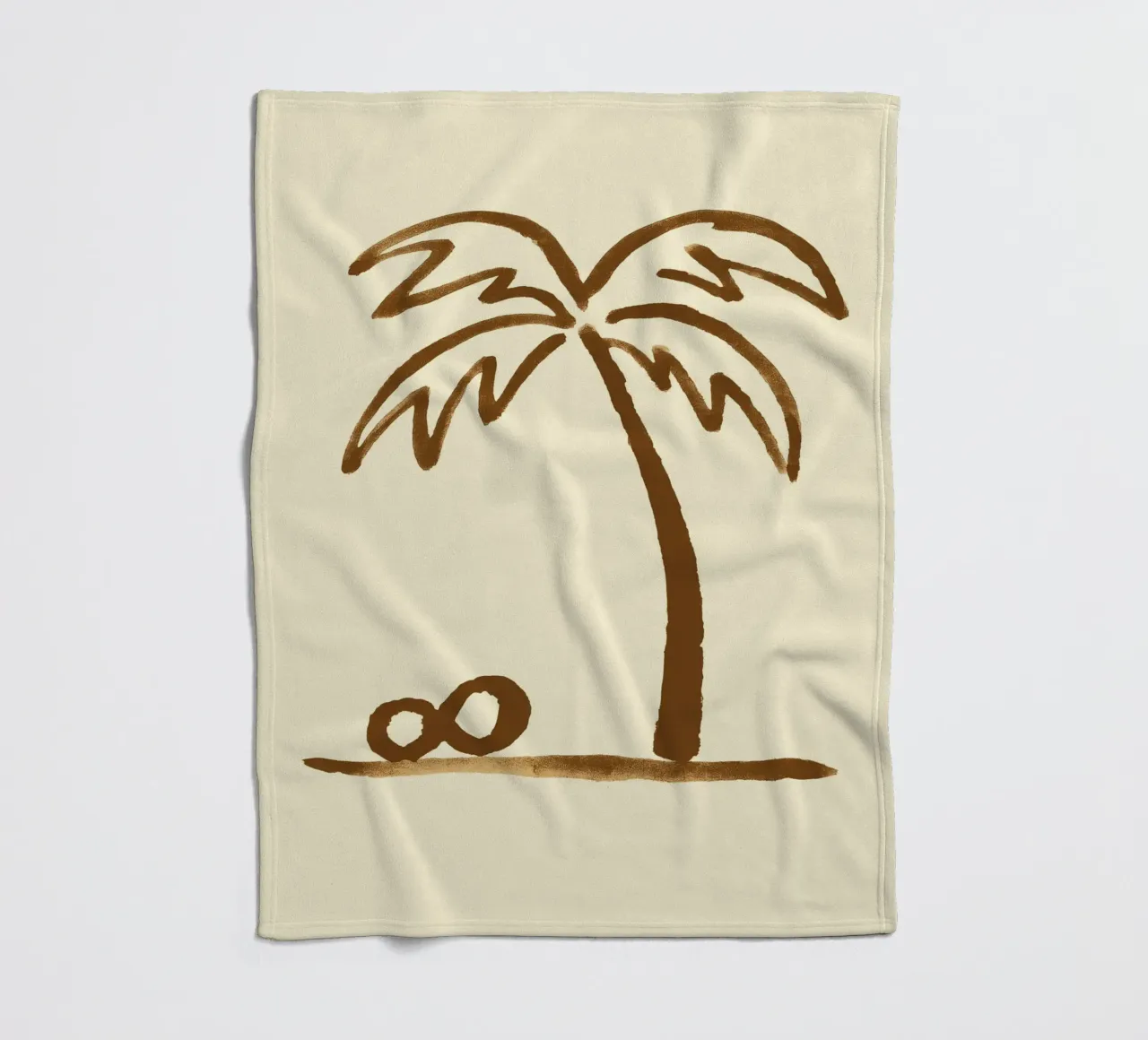 Palm Impression coperta in pile da treechild