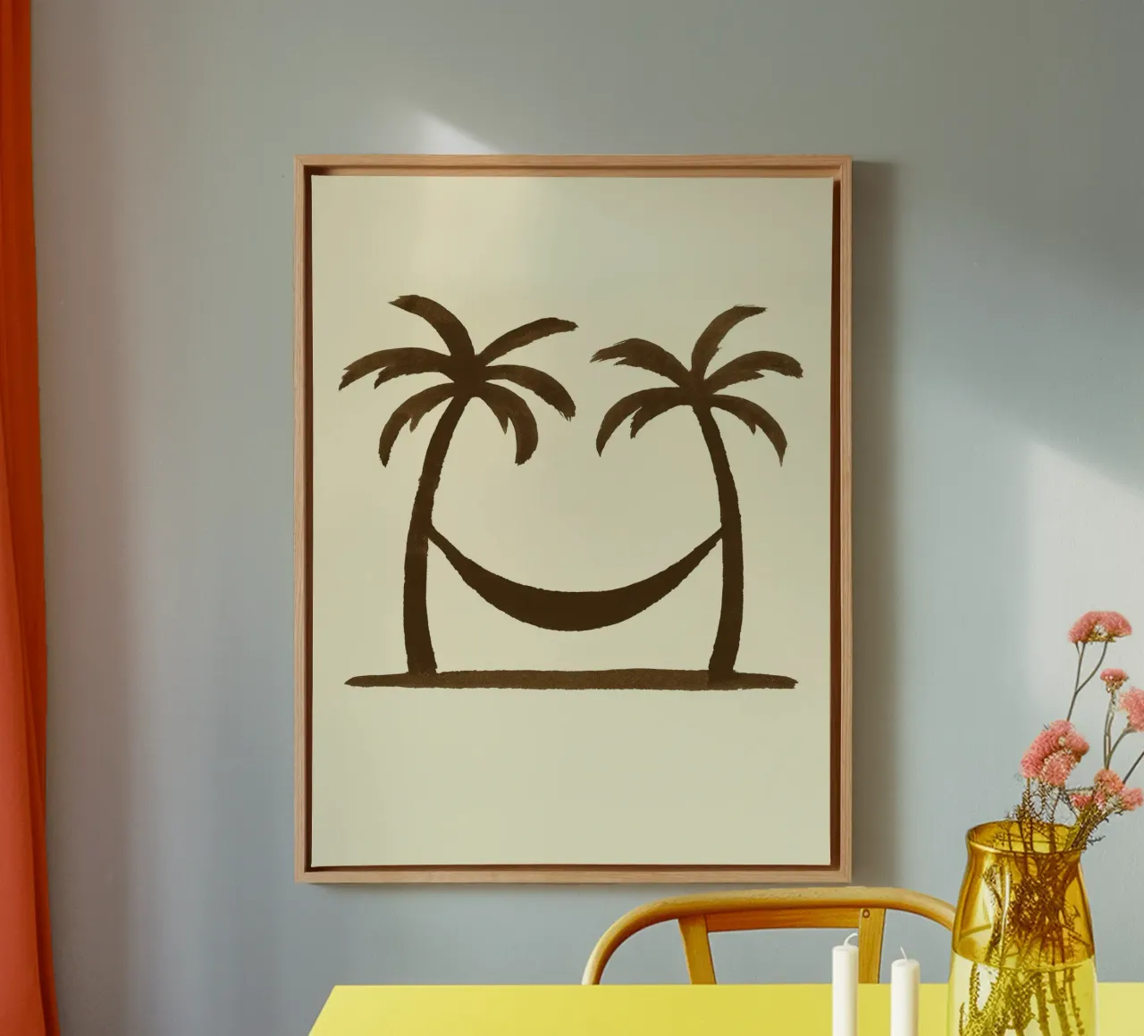 Palm Hammock tela con Cornice a cassetta da treechild