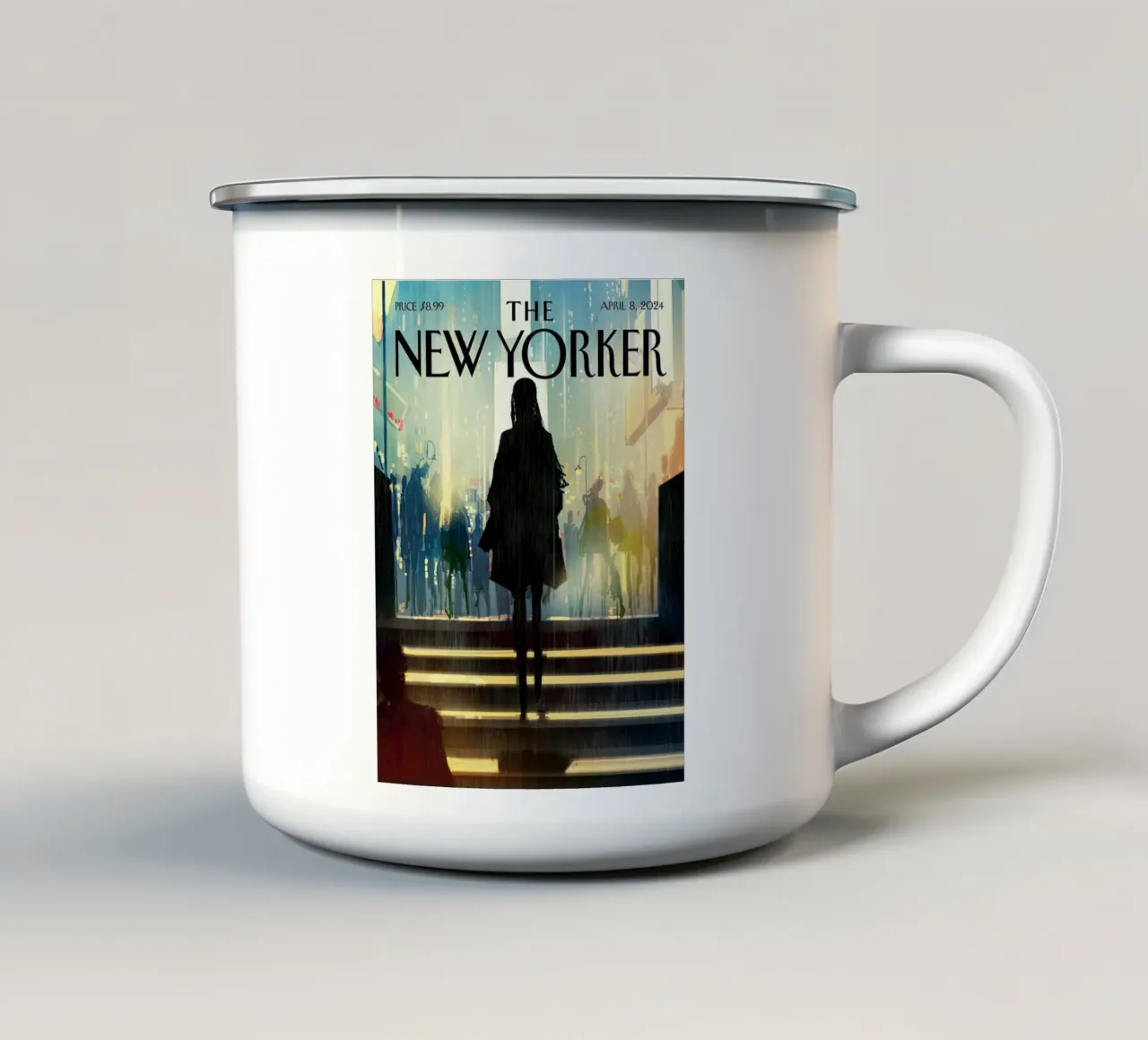 Il New Yorker tazza in smalto da 🎁 ARTVI-SHOP