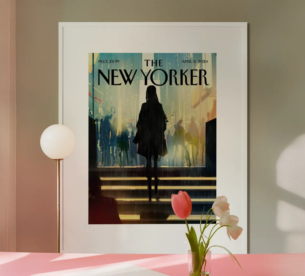 Il New Yorker poster con telaio in alluminio da 🎁 ARTVI-SHOP