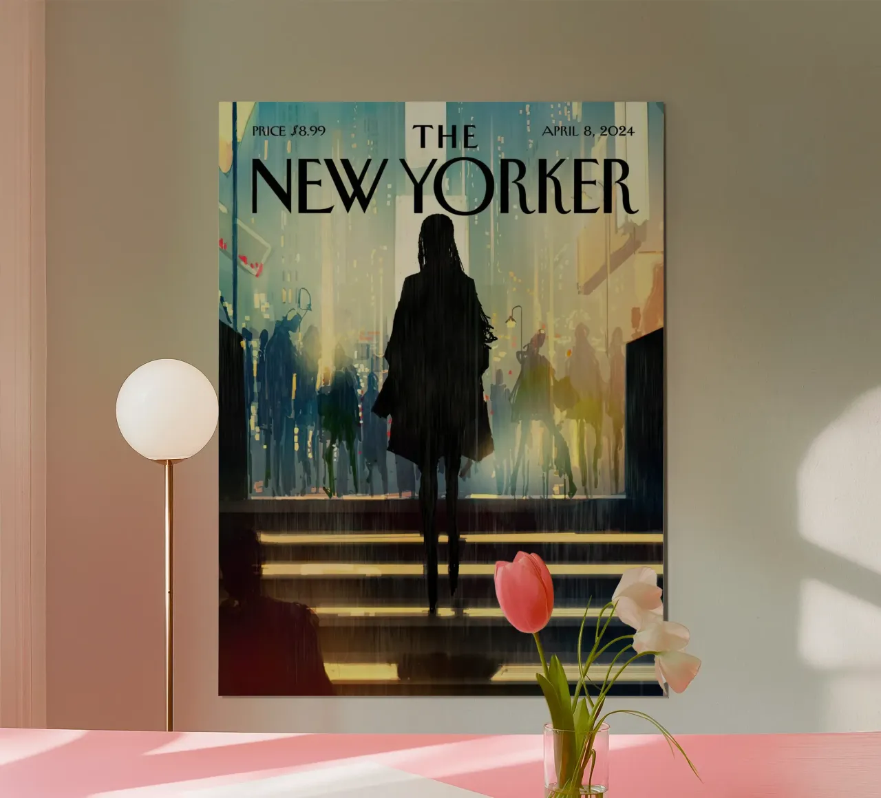 Il New Yorker poster con telaio in alluminio da 🎁 ARTVI-SHOP