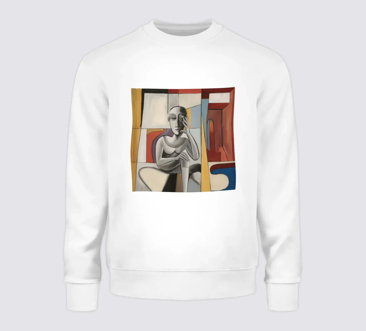 Solitary Geometric Gaze sweatshirt by Crimson Whisper