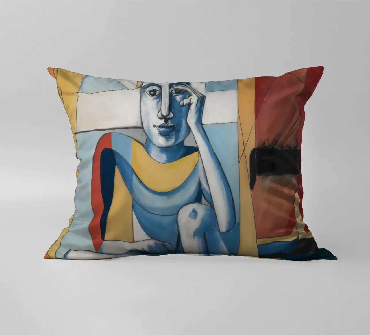 Reverie blu malinconica cuscino da Crimson Whisper