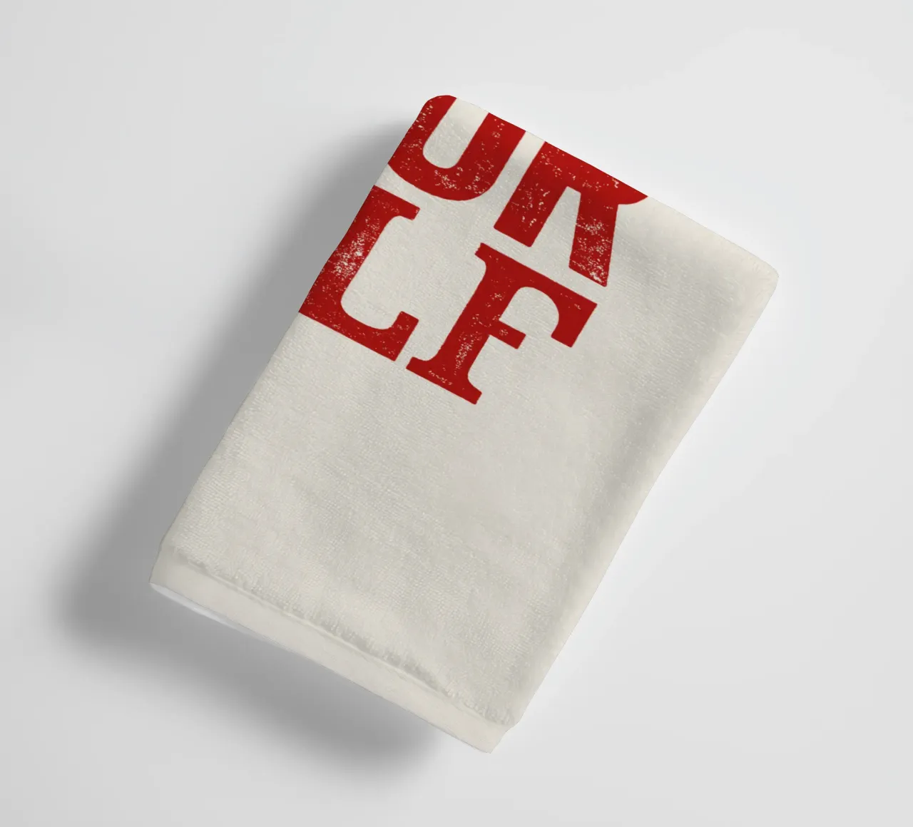 Do It For Your Self Inspirational Typography Print in Red towel by THE MOTIVATED TYPE