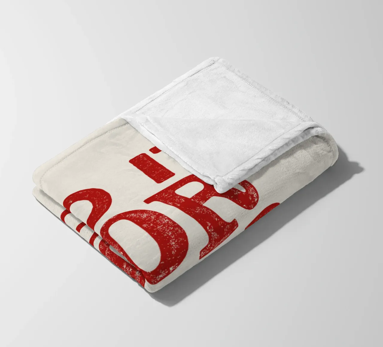 Do It For Your Self Inspirational Typography Print in Red fleece blanket by THE MOTIVATED TYPE