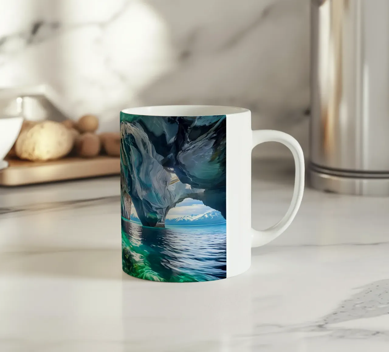 Maestà del marmo patagonico tazza in ceramica da Artistic-shop
