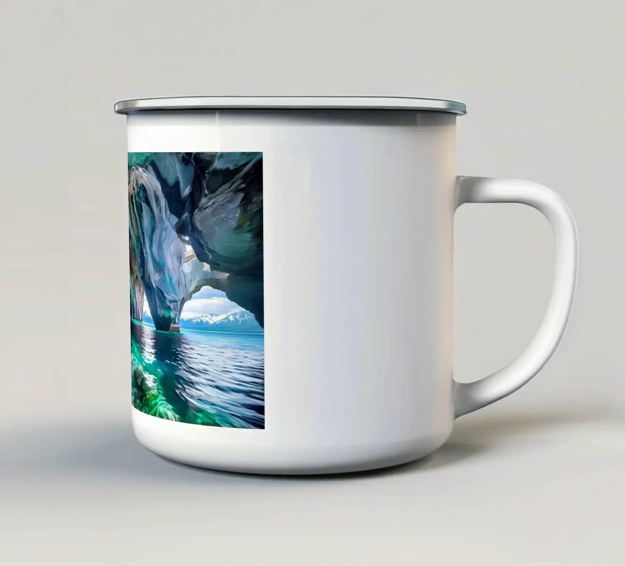 Maestà del marmo patagonico tazza in smalto da Artistic-shop