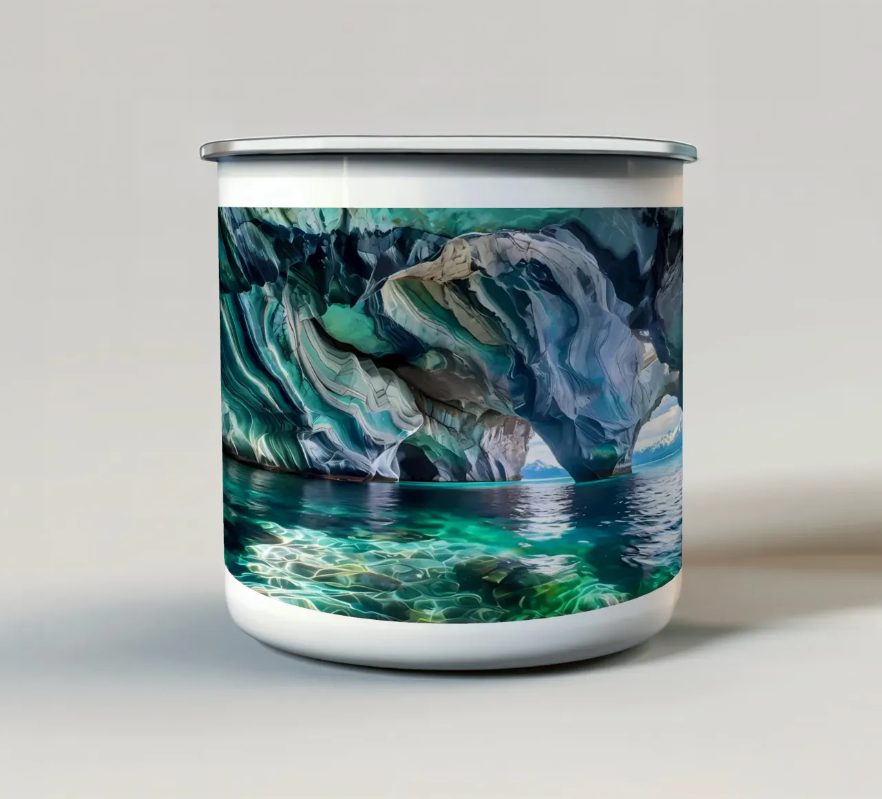 Maestà del marmo patagonico tazza in smalto da Artistic-shop