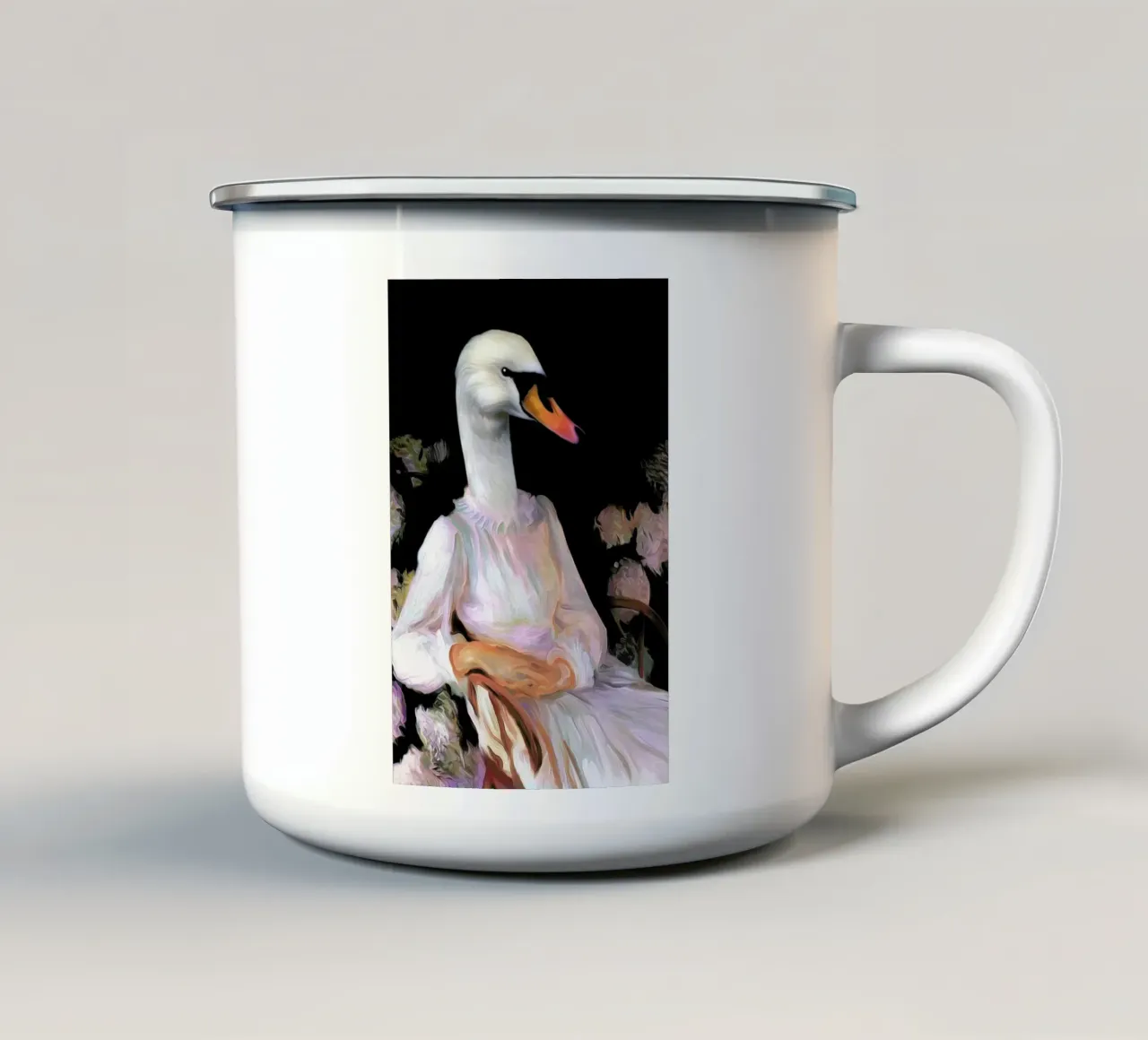Mary tazza in smalto da Tein Lucasson